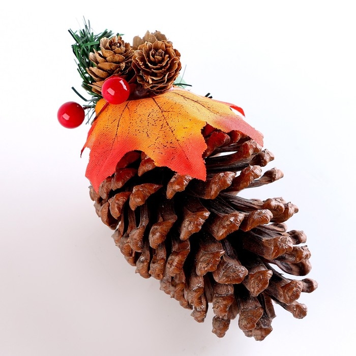 Новый год! Шишка декоративная &laquo;Зимний лес&raquo; 9 &times; 9 &times; 17,5 см