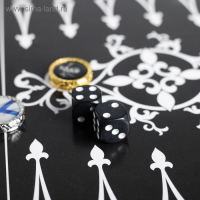 Нарды в мешочке с полем &laquo;Корабль&raquo;, 13 х 20 см