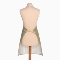 Фартук Доляна с карманом, цв.зеленый, 70*65&plusmn;4см, 100% хл, рогожка