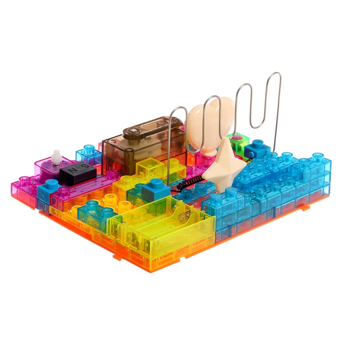 Конструктор блочный-электронный «Электронный лабиринт», 72 схемы, 34 детали Конструктор блочный-электронный «Электронный лабиринт», 72 схемы, 34 детали