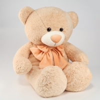 Мягкая игрушка &laquo;Медведь&raquo;, с бантом, 80 см, цвет бежевый