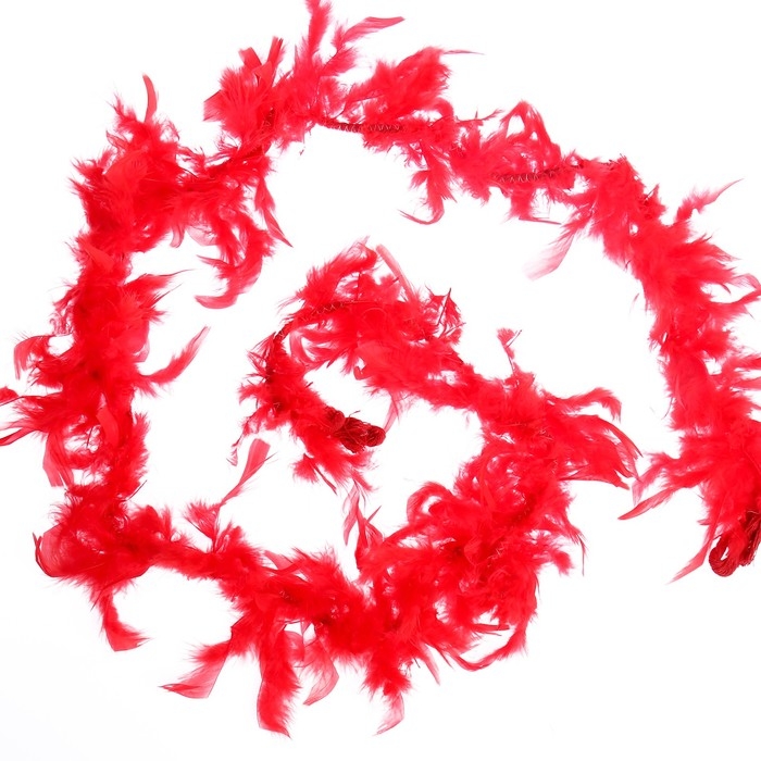 Карнавальный шарф, 1,8 метра, цвет красный