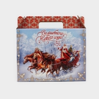 Коробка подарочная новогодняя складная &laquo;Волшебного Нового года&raquo;, 33.7 х 25.7 х 7.9 см, Новый год