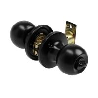 Защелка 1302, с фиксатором, без ключа, цвет матовый черный