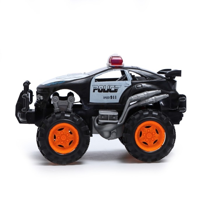 Машина радиоуправляемая &laquo;Дорожный патруль&raquo;, работает от батареек, цвет чёрный
