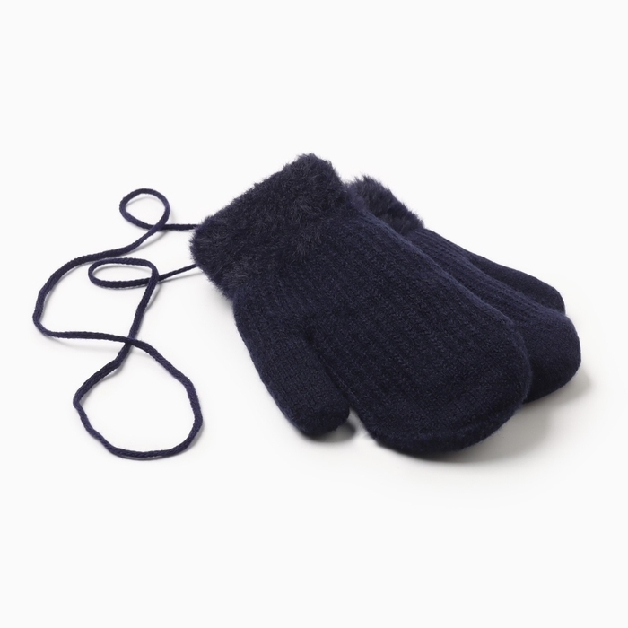 Варежки детские MINAKU, цвет темно-синий, 18 см Варежки детские MINAKU, цвет темно-синий, 18 см