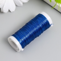 Проволока для творчества "Синий" 30 метров, толщина 0,3 мм 5,5х2,2х2,2 см Проволока для творчества "Синий" 30 метров, толщина 0,3 мм 5,5х2,2х2,2 см