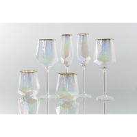 Стакан стеклянный Magistro &laquo;Дарио&raquo;, 450 мл, цвет перламутровый