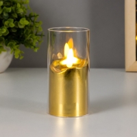 Ночник "Золотая свеча" LED от батареек 3хLR44 5,4х5,4х10,5 см RISALUX Ночник "Золотая свеча" LED от батареек 3хLR44 5,4х5,4х10,5 см RISALUX