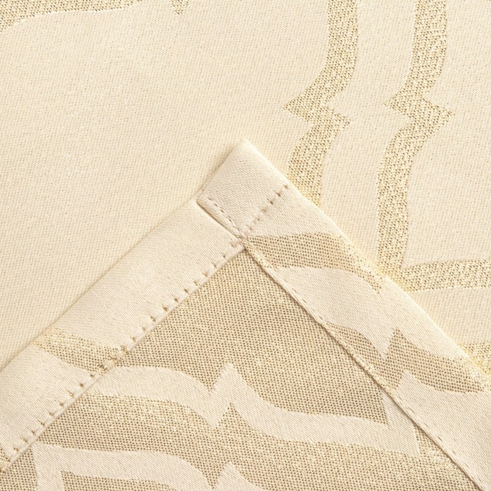 Скатерть Этель "Ажур" цв.бежевый, 142*283 +/-3 см, 115 &plusmn;10 гр,100% п/э