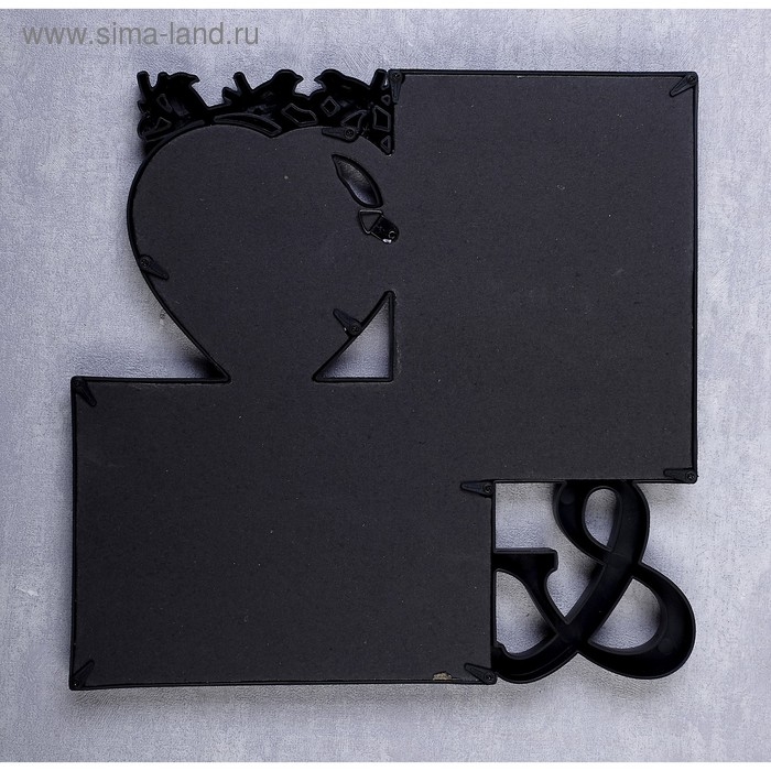 Фоторамка пластик на 3 фото 11х11, 13х18 см Фоторамка пластик на 3 фото 11х11, 13х18 см "Птицы на веточке" чёрная 29х29 см