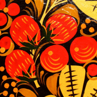 Доска разделочная &laquo;Рыбка&raquo;, 36&times;18 см, хохлома