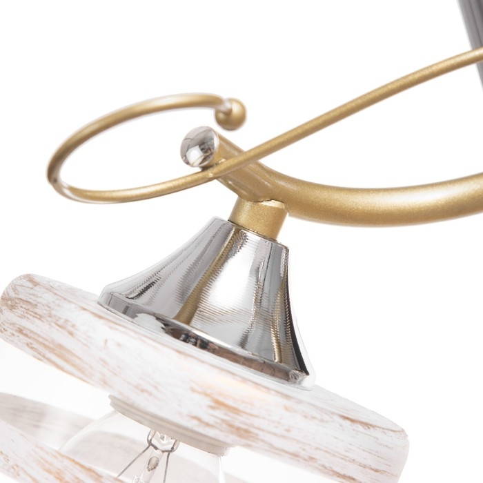 Люстра Люстра "Миа" 3х60Вт Е27 Золото, хром 46х46х28см