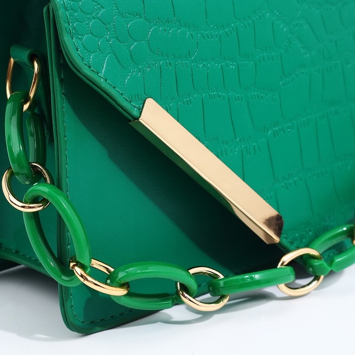 Сумка мессенджер на молнии, цвет зелёный Сумка мессенджер на молнии, цвет зелёный