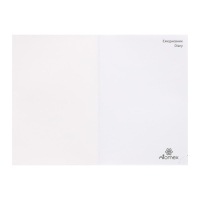 Ежедневник недатированный A5 160 листов Attomex.Visa, твёрдая обложка из искусственной кожи с поролоном, блок 70 г/м2, синий