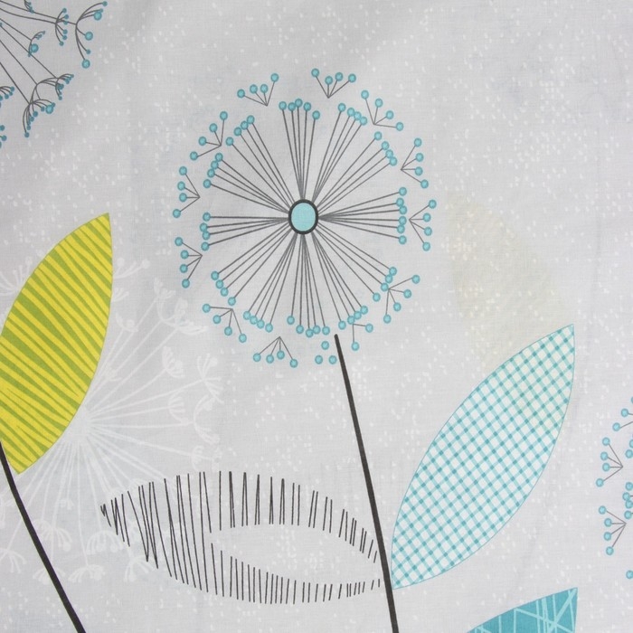 Постельное бельё LoveLife евро Постельное бельё LoveLife евро "Одуванчики" 225х215см, 240х220см, 70х70см-2шт, хлопок, бязь, 125г/м2