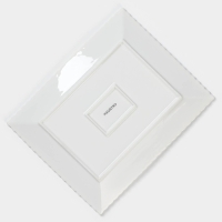 Тарелка фарфоровая обеденная Magistro &laquo;Лакомка&raquo;, 25&times;20 см, цвет белый