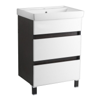 Комплект мебели для ванной: Тумба "Киото 60" + раковина "Томь", 44 х 58 х 82 см Комплект мебели для ванной: Тумба "Киото 60" + раковина "Томь", 44 х 58 х 82 см