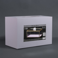 Органайзер для хранения &laquo;Кристалл&raquo;, с крышкой, стеклянный, 1 секция, 17 &times; 11,5 &times; 10 см, цвет прозрачный/медный/розовый