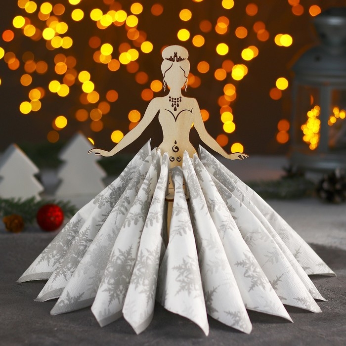 Салфетница деревянная Доляна &laquo;Прекрасная невеста&raquo;, 21,5&times;14,5 см