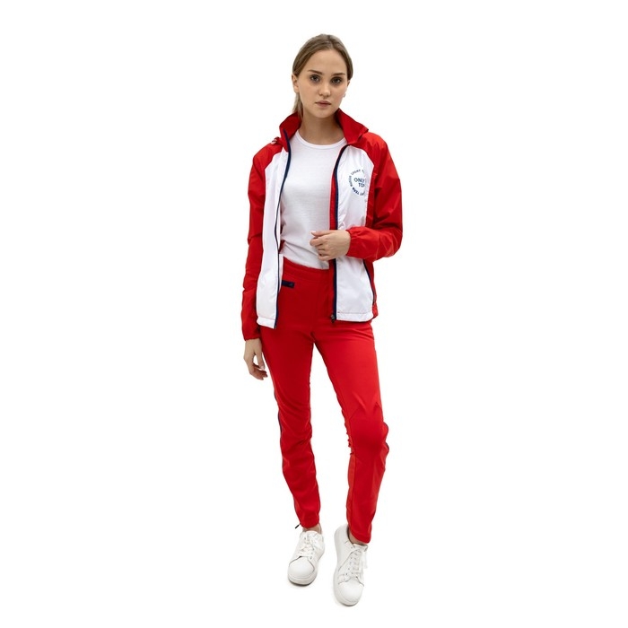 Брюки спортивные ONLYTOP унисекс, р. 42, цвет красный