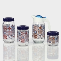 Банка стеклянная для сыпучих продуктов &laquo;Мозаика&raquo;, 660 мл