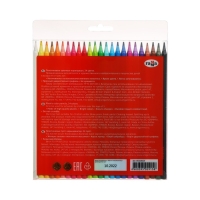 Карандаши цветные пластиковые 24 цвета Гамма "Мультики", заточенные, ПВХ, европодвес 251220213 Карандаши цветные пластиковые 24 цвета Гамма "Мультики", заточенные, ПВХ, европодвес 251220213