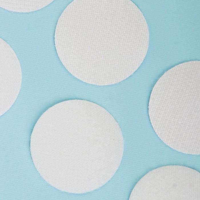 Липучка на клеевой основе &laquo;Круг&raquo;, набор 6 шт., размер 1 шт. 4 см