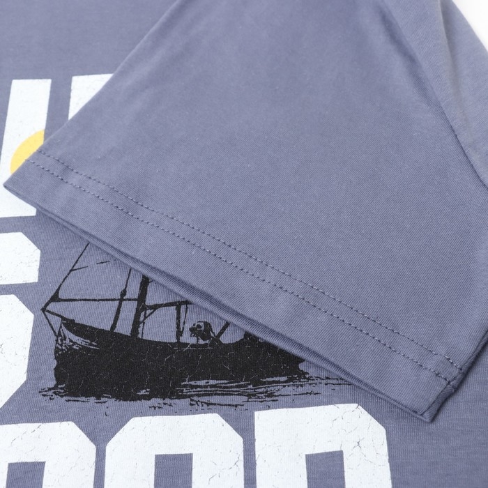 Футболка мужская с принтом, цвет серый, размер 48 Футболка мужская с принтом, цвет серый, размер 48