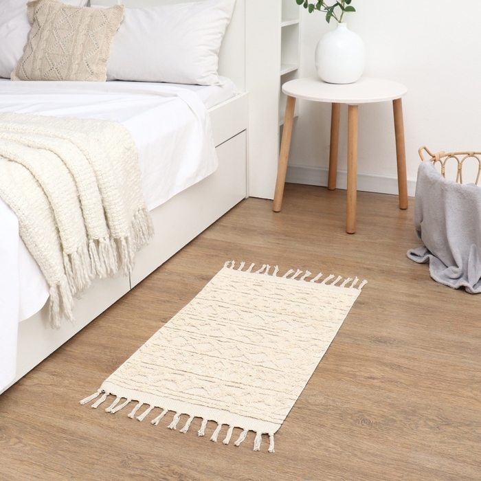 Ковер Tufting 50х80 &plusmn; 3 см, 1500 гр/м2, 70% хлопок, 30% полиэстер