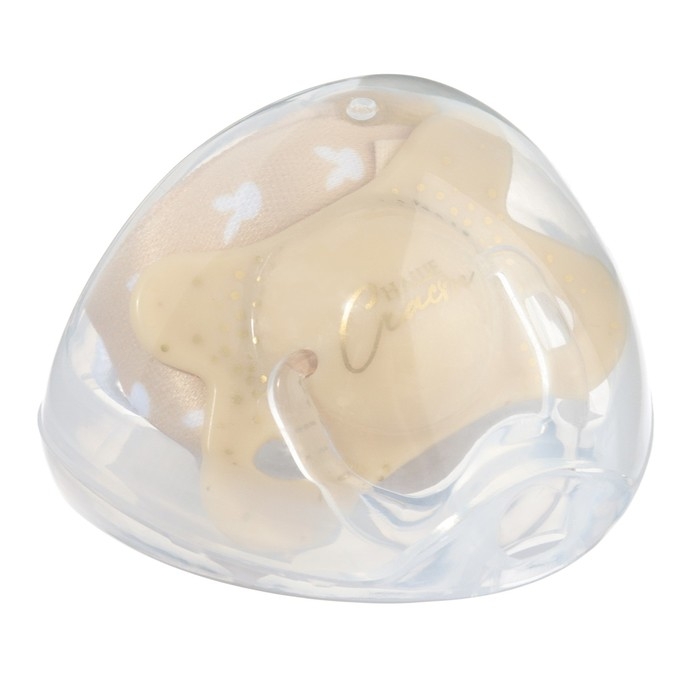 Подарочный набор новогодний: соска-пустышка ортодонт., +6 мес., и держатель на ленте «Наше счастье», подарочная упаковка Подарочный набор новогодний: соска-пустышка ортодонт., +6 мес., и держатель на ленте «Наше счастье», подарочная упаковка