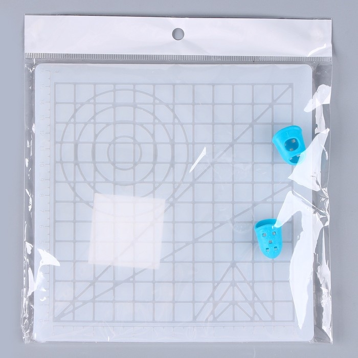 Трафарет-коврик для 3Д ручек &laquo;Фигуры&raquo;, 2 напальчника