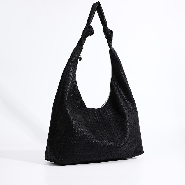 Сумка-шопер женская, наружный карман, цвет чёрный Сумка-шопер женская, наружный карман, цвет чёрный