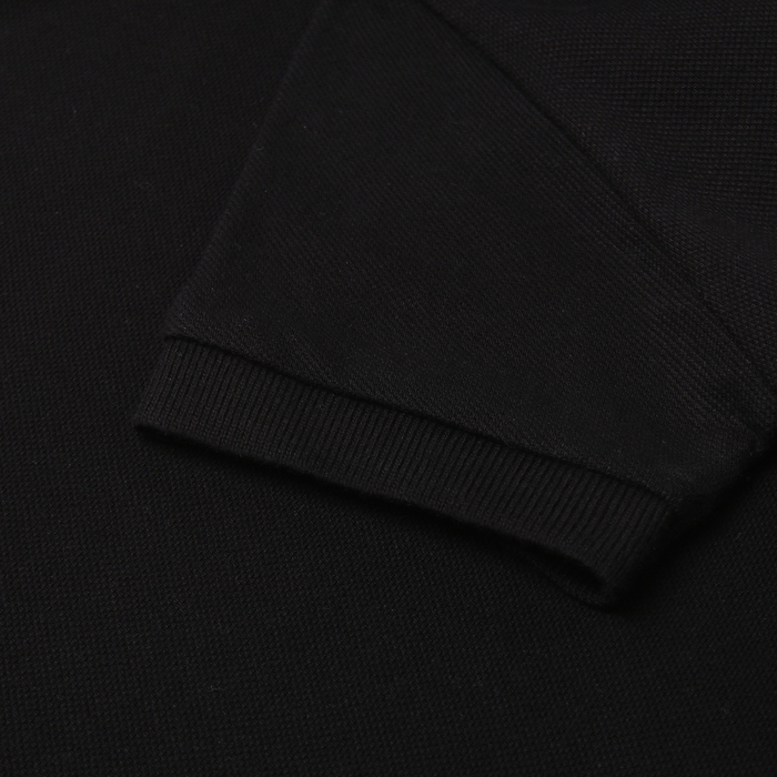 Футболка детская поло MINAKU: Basic line цвет черный, рост 128