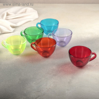 Набор кружек для чая «Радуга», 200 мл, 6 шт Набор кружек для чая «Радуга», 200 мл, 6 шт