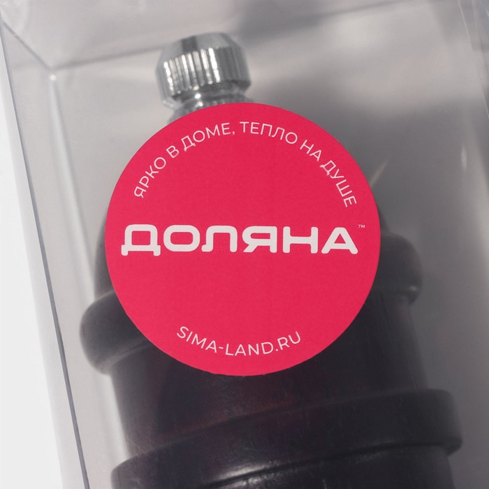 Мельница для специй Доляна &laquo;Эстет&raquo;, 22&times;5,5 см, керамический механизм, дуб