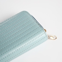 Кошелёк женский на молниях, цвет мятный Кошелёк женский на молниях, цвет мятный