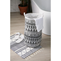 Коврик Доляна &laquo;Индиго&raquo;, 47&times;80 см, цвет чёрно-белый