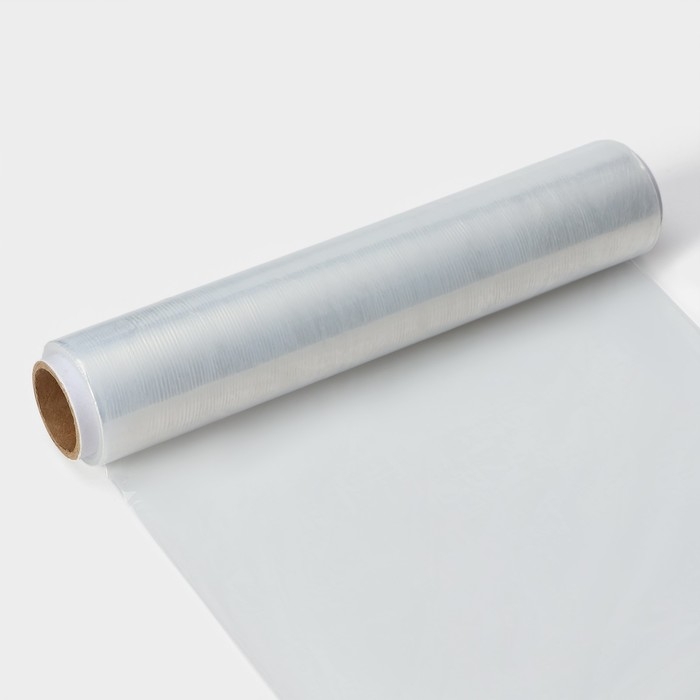 Плёнка пищевая Доляна, 30 см &times; 300 м, 8 мкм, цвет белый