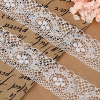 Кружево капроновое, 35 мм &times; 10 &plusmn; 1 м, цвет белый