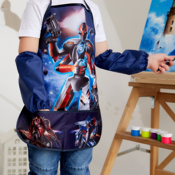 Фартук с нарукавниками детский Этель &laquo;Робот&raquo;, 49 х 39 см