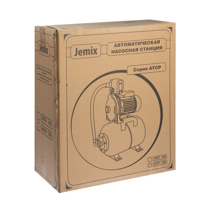 Насосная станция JEMIX АППН-100-30, 750 Вт, напор 30 м, 100 л/мин, бак 24 л Насосная станция JEMIX АППН-100-30, 750 Вт, напор 30 м, 100 л/мин, бак 24 л