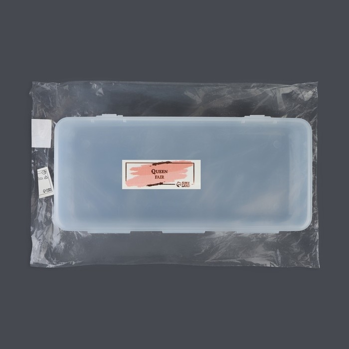 Органайзер для хранения, с крышкой, 24,5 × 11 см, цвет прозрачный Органайзер для хранения, с крышкой, 24,5 × 11 см, цвет прозрачный