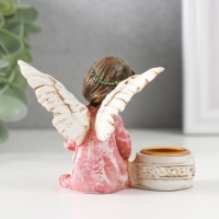 Подсвечник полистоун на 1 свечу "Ангел в платье с венком" d-2,2 см МИКС 7,2х8,7х5,5 см Подсвечник полистоун на 1 свечу "Ангел в платье с венком" d-2,2 см МИКС 7,2х8,7х5,5 см