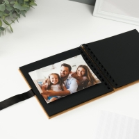 Фотоальбом BRAUBERG Black&Kraft, размер 16х18 см, 20 черных листов Фотоальбом BRAUBERG Black&Kraft, размер 16х18 см, 20 черных листов