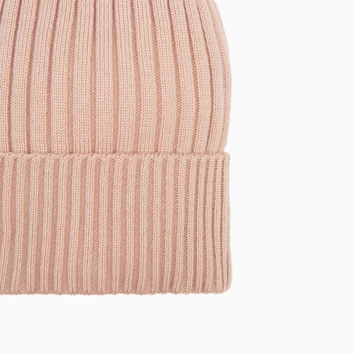 Шапка женская зимняя, цвет пудра, размер 52-56 Шапка женская зимняя, цвет пудра, размер 52-56