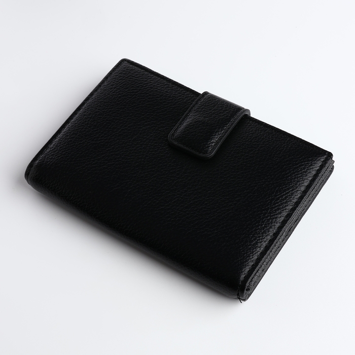 Обложка для автодокументов и паспорта на магните, цвет чёрный Обложка для автодокументов и паспорта на магните, цвет чёрный