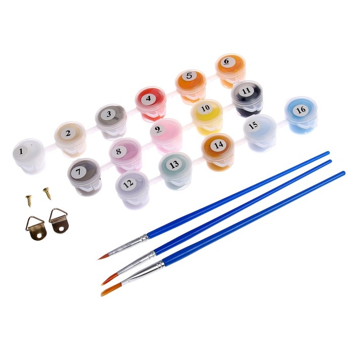 Картина по номерам на холсте с подрамником &laquo;Мультяшный паттерн&raquo;, 20х30 см