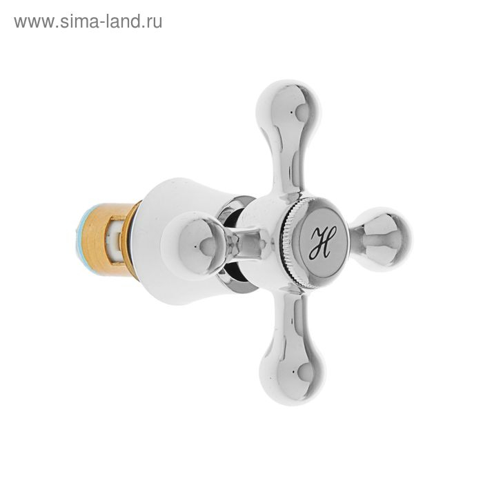 Маховик Accoona AH76, с кранбуксой, хром