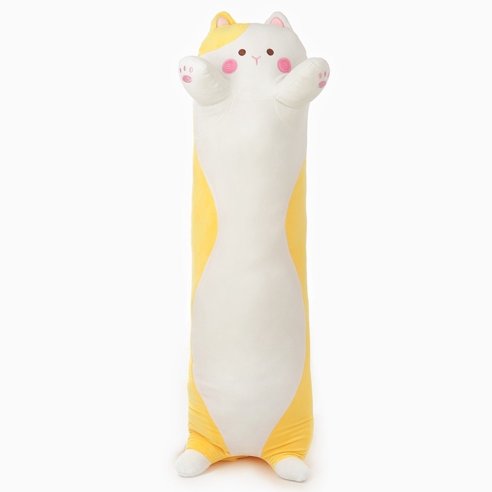 Шкурка мягкой игрушки «Кот-батон», 110 см, цвет жёлтый, без набивки Шкурка мягкой игрушки «Кот-батон», 110 см, цвет жёлтый, без набивки